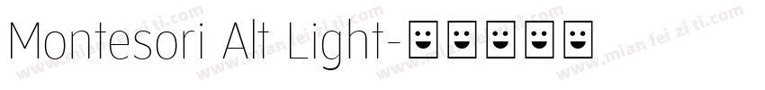 Montesori Alt Light字体转换